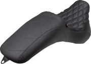 Mustang Tripper Fastback™ Seat for 2018-2026 Harley-Davidson Black 2-Up Seat Foam Polyurethane #75152