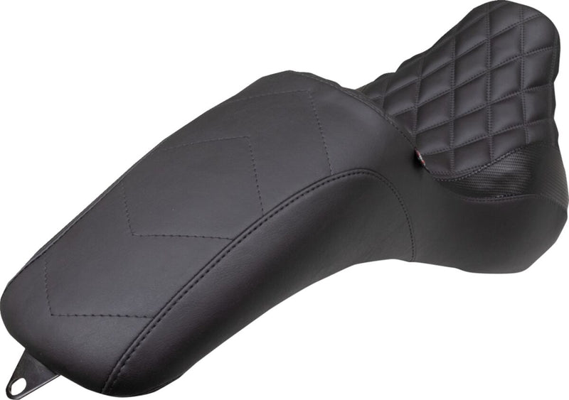 Mustang Tripper Fastback™ Seat for 2018-2026 Harley-Davidson Black 2-Up Seat Foam Polyurethane #75152