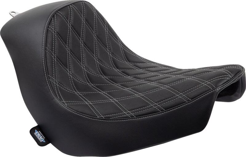 Drag Specialties Seats Solo Seat Black Silver #0802-1514