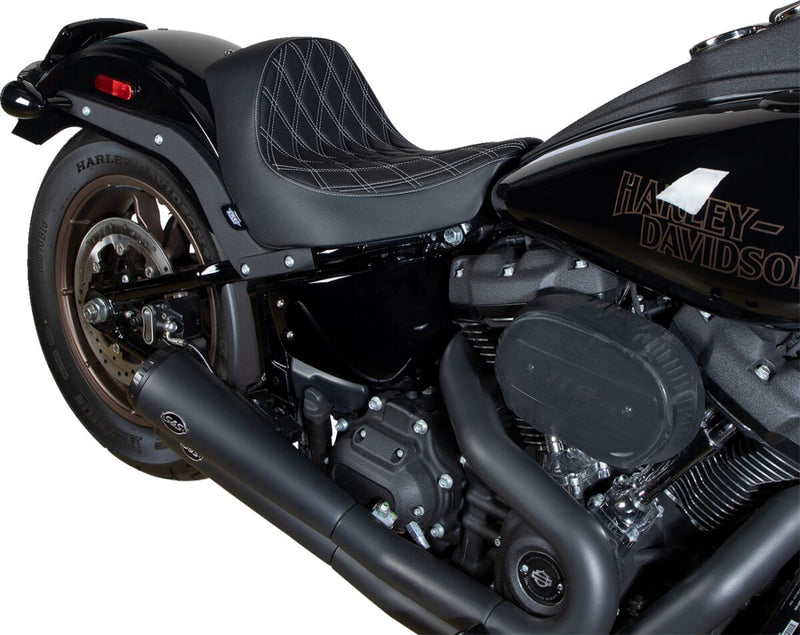 Drag Specialties Seats Solo Seat Black Silver Each