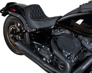 Drag Specialties Seats Solo Seat Black Silver #0802-1514