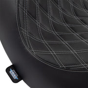 Drag Specialties Seats Solo Seat Black Silver #0802-1514