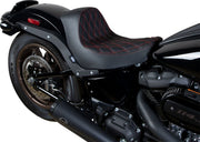 Drag Specialties Seats Solo Seat Black Red #0802-1515