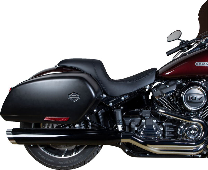 Drag Specialties Seats Predator Seat Black Leather Vinyl #0802-1517