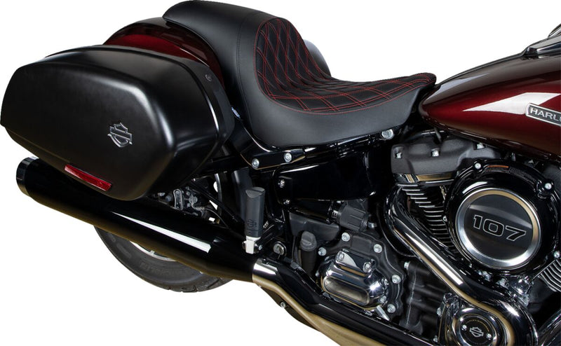 Drag Specialties Seats Predator Seat Black Leather Vinyl Each