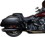Drag Specialties Seats Predator Seat Black Leather Vinyl Each