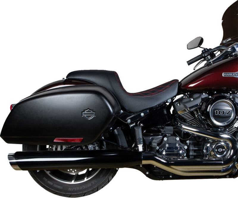 Drag Specialties Seats Predator Seat Black Leather Vinyl Each