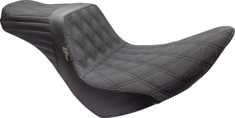 Le Pera Tailwhip Seat Black 2-Up Seat BikerTec #LYR-580DDGP