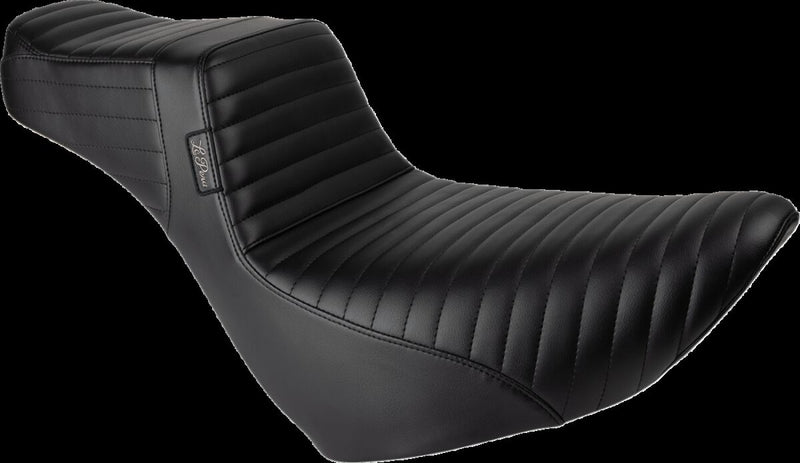 Le Pera Tailwhip Daddy Long Legs Low Rider Seat Black 2-Up Seat BikerTec #LYR-580DLPT
