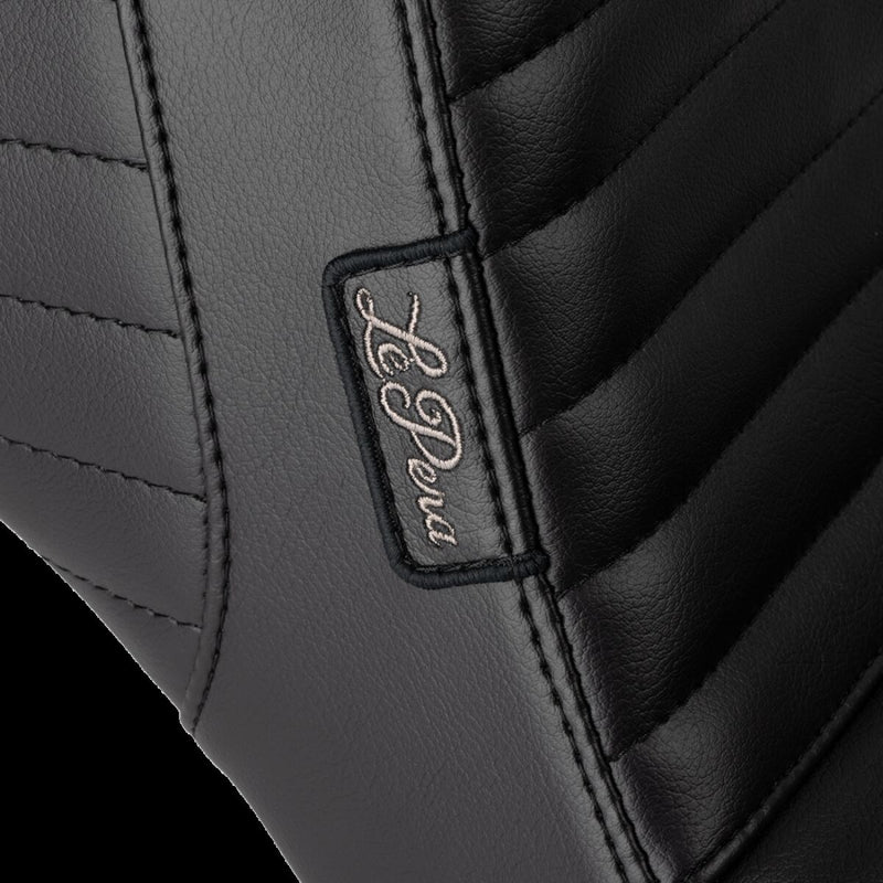 Le Pera Tailwhip Daddy Long Legs Low Rider Seat Black 2-Up Seat BikerTec #LYR-580DLPT