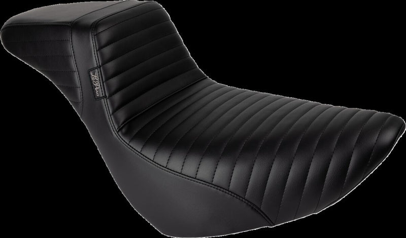 Le Pera Kickflip Daddy Long Legs Low Rider Seat Black Solo BikerTec Vinyl #LYR-590DLPT