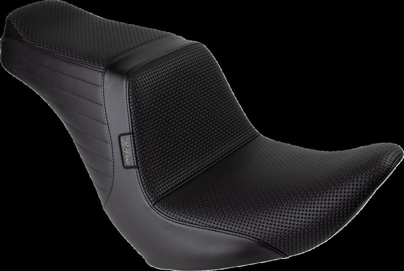 Le Pera Tailwhip Up Front Seat Up-Front Black 2-Up Seat BikerTec #LYRU-580BW