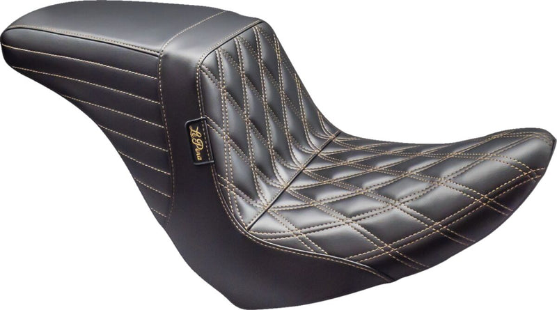 Le Pera Kickflip Up Front Seat Black Brown 2-Up Seat Up-Front Vinyl #LYRU-590DD-CHET