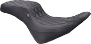 Mustang Squareback Seat for 2023-2026 Harley-Davidson FXBR 1923 ABS Black 2-Up Seat One-Piece Vinyl