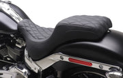 Mustang Squareback Seat for 2023-2026 Harley-Davidson FXBR 1923 ABS Black 2-Up Seat One-Piece Vinyl Each