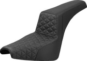 Saddlemen Step-Up Tri-Gripper Seat for 2018-2026 Harley-Davidson Black 2-Up Seat Saddlehyde™