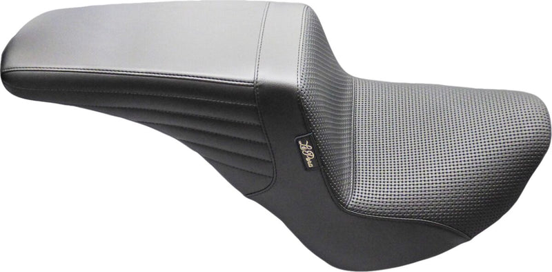 Le Pera Kickflip Upfront Seat for 2018-2025 Harley-Davidson Black 2-Up Seat Up-Front BikerTec Vinyl Each