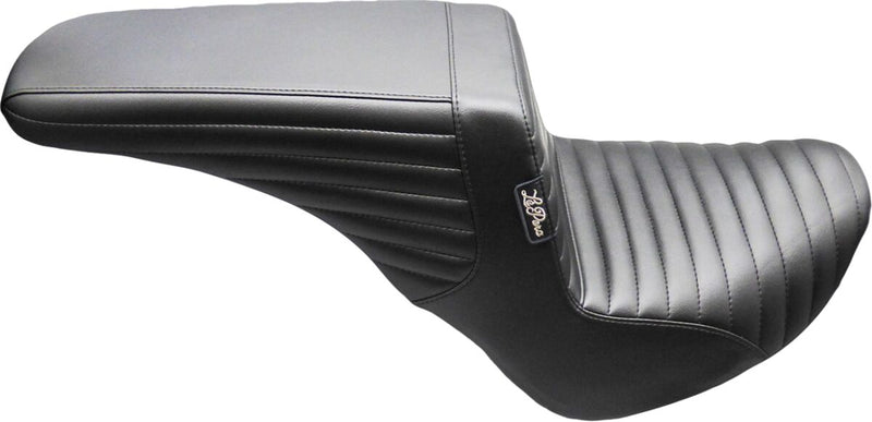 Le Pera Kickflip Upfront Seat for 2018-2025 Harley-Davidson Black 2-Up Seat Up-Front BikerTec Vinyl Each