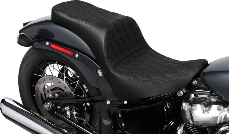 Drag Specialties Seats Freedom Touring Seat for 2018-2025 Harley-Davidson Black 2-Up Seat Vinyl #4719B