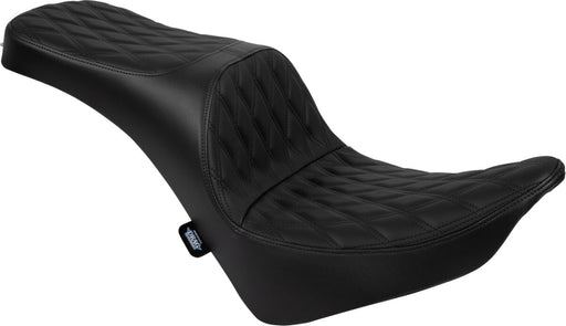 Drag Specialties Seats Freedom Touring Seat for 2018-2025 Harley-Davidson Black 2-Up Seat Leather Vinyl
