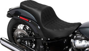 Drag Specialties Seats Freedom Touring Seat for 2018-2025 Harley-Davidson Black 2-Up Seat Leather Vinyl Each