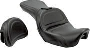 Saddlemen Explorer Seat w/Driver Backrest for 2006-2017 Harley-Davidson Dyna Motorcycles Black #806-04-0301
