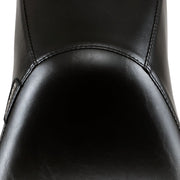 Le Pera Silhouette 2-Up Seat Black Vinyl #LK-841