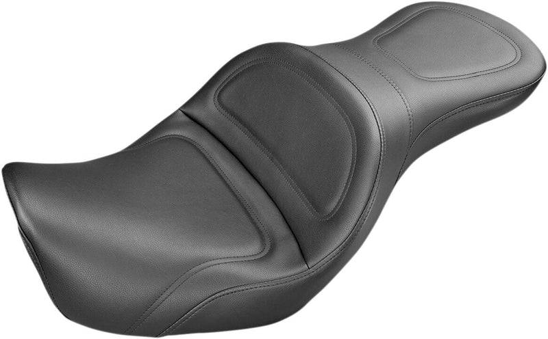 Saddlemen Explorer Seat w/o Driver Backrest for 2006-2017 Harley-Davidson Dyna Motorcycles Black #806-04-0291