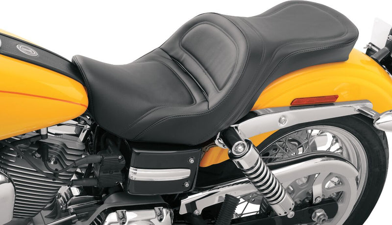 Saddlemen Explorer Seat w/o Driver Backrest for 2006-2017 Harley-Davidson Dyna Motorcycles Black #806-04-0291