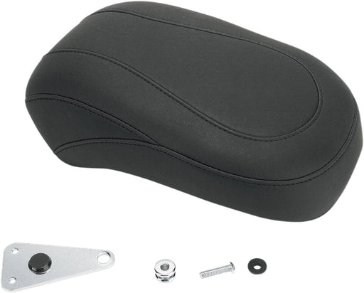 Mustang Tripper™ Rear Passenger Seat Pillion Pad Black Synthetic Leather