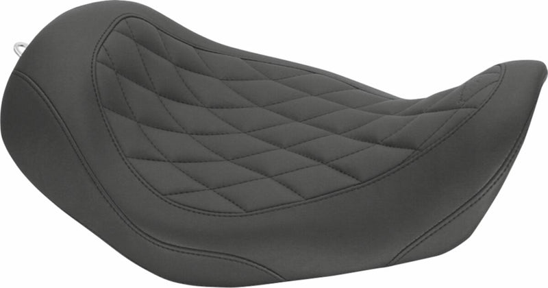 Mustang Wide Tripper™ Solo Seat Black Synthetic Leather