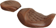 Mustang Wide Tripper™ Seat Brown Solo Synthetic Leather #76711