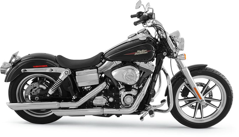 Mustang Seats Black Runaround Solo Seat for 2006-2017 Harley-Davidson Dyna