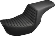 Saddlemen Tuck & Roll Step-Up Seat for 2006-2017 Harley-Davidson Dyna Motorcycles Black #806-04-171