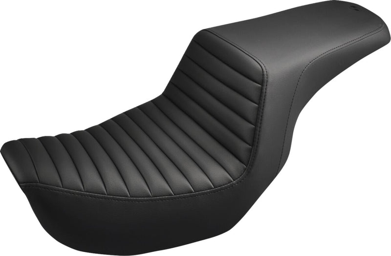 Saddlemen Tuck & Roll Step-Up Seat for 2006-2017 Harley-Davidson Dyna Motorcycles Black #806-04-171