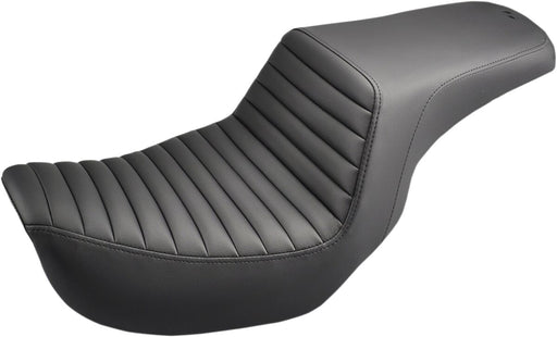 Saddlemen Tuck & Roll Step-Up Seat for 2004-2005 Harley-Davidson Dyna Low Rider and 2004-2005 Harley-Davidson Dyna Super Glide Motorcycles Black