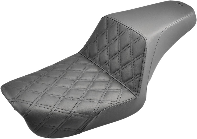 Saddlemen Lattice-Stitch Step-Up Seat for 2004-2005 Harley-Davidson Dyna Low Rider and 2004-2005 Harley-Davidson Dyna Super Glide Motorcycles