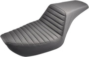 Saddlemen Tuck & Roll Step-Up Seat for 1996-2003 Harley-Davidson Dyna Motorcycles Black