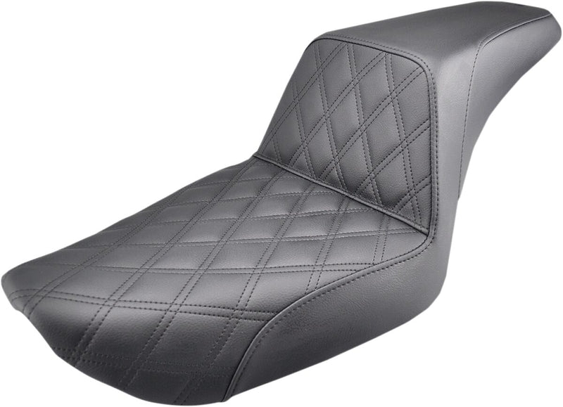 Saddlemen Lattice-Stitch Step-Up Seat for 1996-2003 Harley-Davidson Dyna Super Glide - FXD Motorcycles