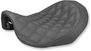 Saddlemen Black Renegade Lattice-Stitch Solo Seat for 2006-2017 Harley-Davidson Dyna Motorcycles