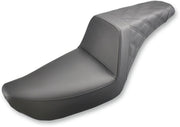 Saddlemen Black Lattice-Stitch Step-Up Seat for 2004-2005 Harley-Davidson Dyna Low Rider and 2004-2005 Harley-Davidson Dyna Super Glide Motorcycles #804-04-173
