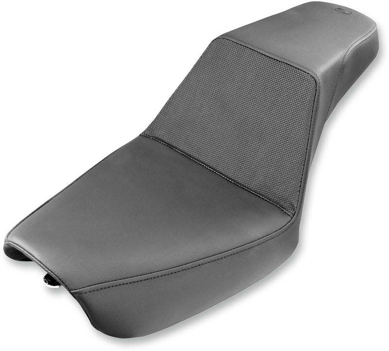Saddlemen Black Step-Up Gripper Seat for 2004-2005 Harley-Davidson Dyna Low Rider and 2004-2005 Harley-Davidson Dyna Super Glide Motorcycles #804-04-174