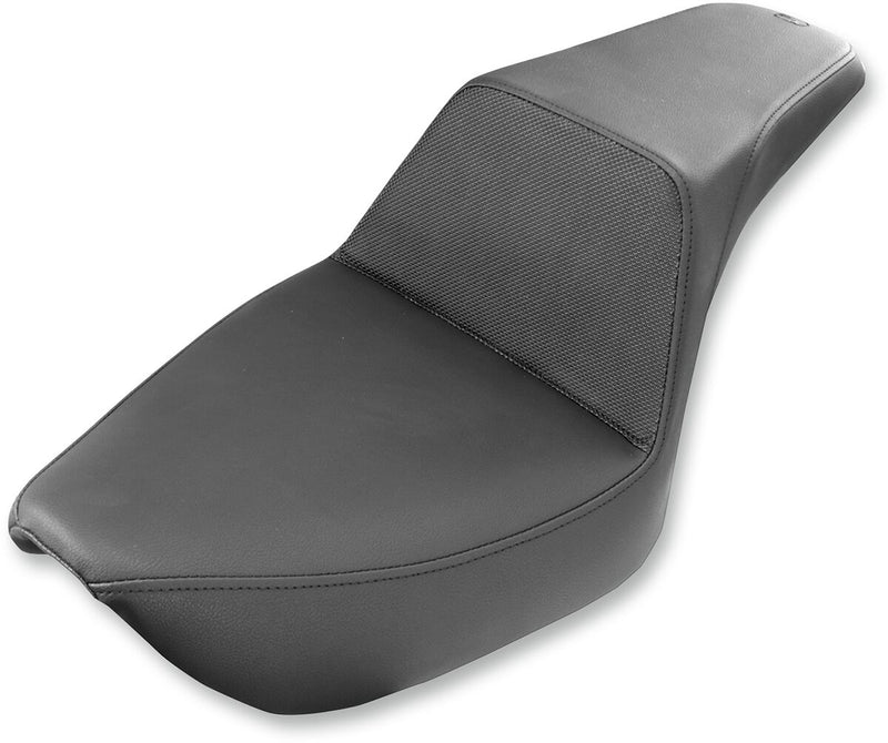 Saddlemen Black Step-Up Gripper Seat for 1996-2003 Harley-Davidson Dyna Super Glide - FXD Motorcycles