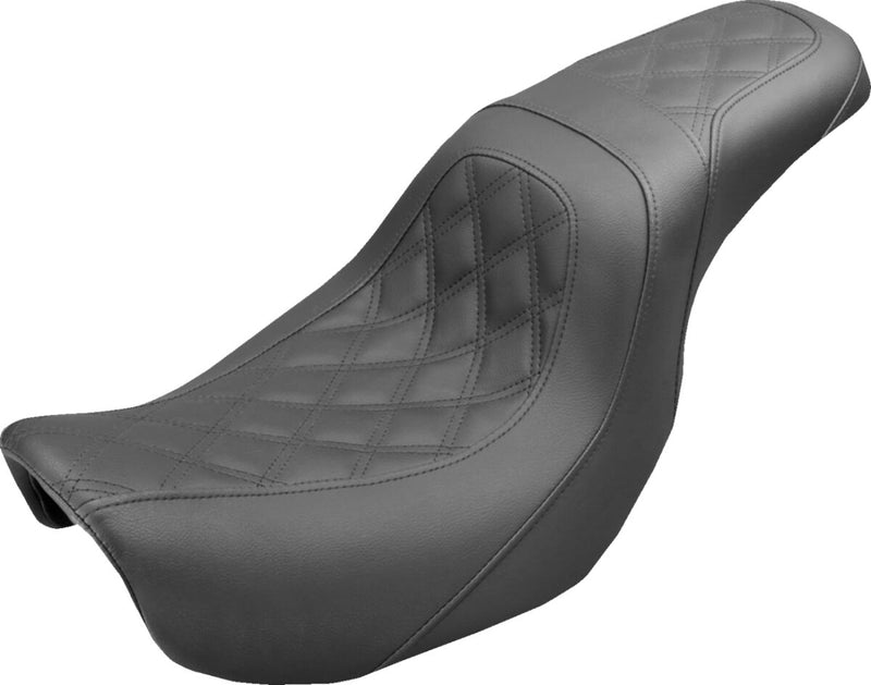 Saddlemen Lutzka Signature Series Seat for 2006-2017 Harley-Davidson Dyna Motorcycles Black #GL80604DB