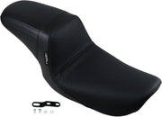 Le Pera Kickflip Seat Black 2-Up Seat BikerTec Vinyl #LN-591BW