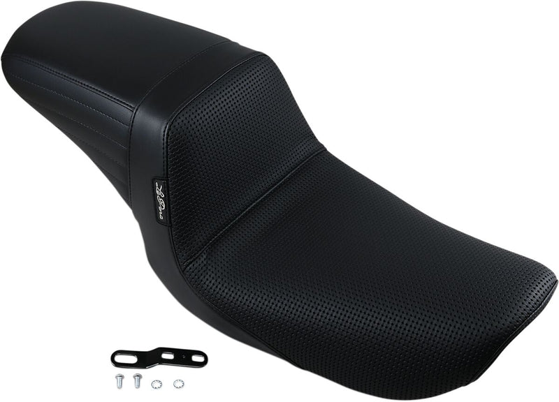 Le Pera Kickflip Seat Black 2-Up Seat BikerTec Vinyl #LN-591BW