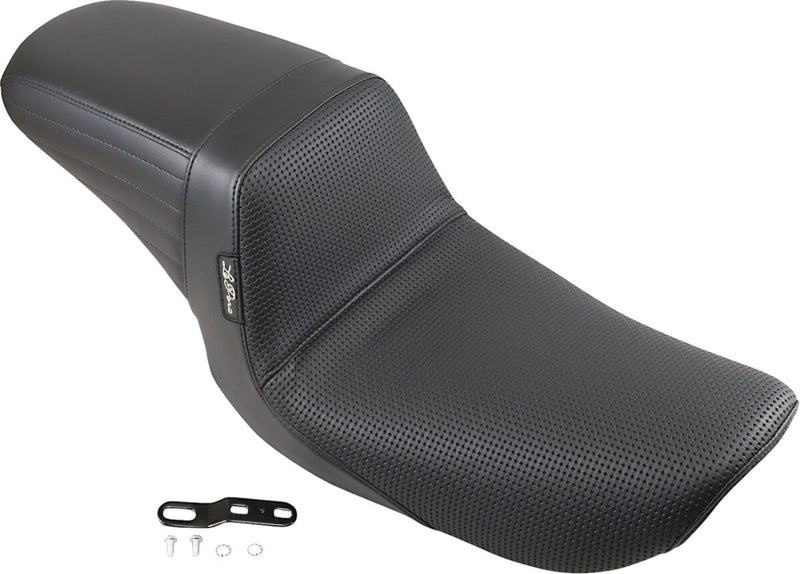 Le Pera Kickflip Seat Black 2-Up Seat BikerTec Vinyl #LN-591BW
