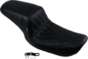 Le Pera Kickflip Seat Black 2-Up Seat BikerTec Vinyl #LN-591DM