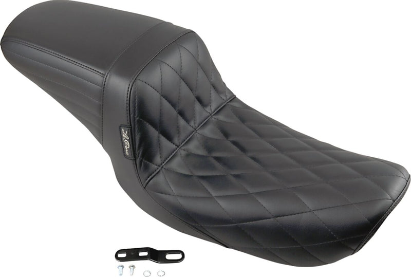 Le Pera Kickflip Seat Black 2-Up Seat BikerTec Vinyl #LN-591DM