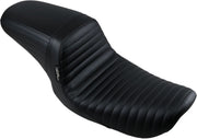 Le Pera Kickflip Seat Black 2-Up Seat BikerTec Vinyl #LN-591PT